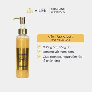 Sữa tắm nước hoa V LIFE Gold, hương nước hoa lưu hương thơm lâu chính hãng 150ml
