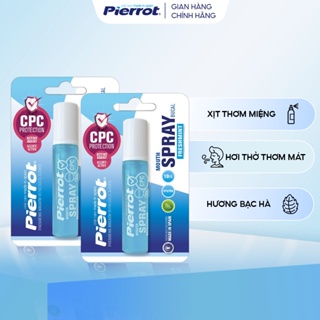 Combo 2 Xịt Thơm Miệng PIERROT Giúp Kháng Khuẩn, Loại Bỏ Mùi Hôi