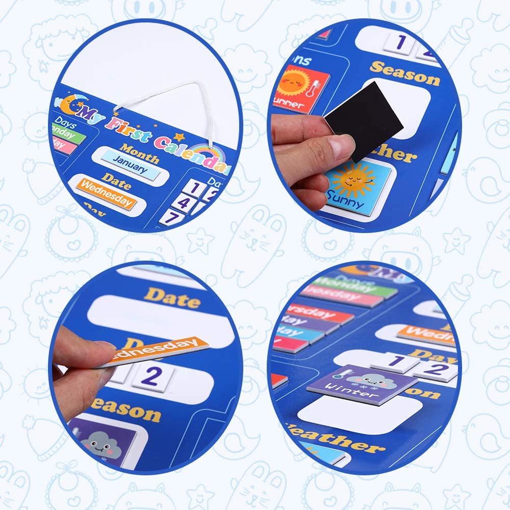Lịch Nam Châm Đồ Chơi Giáo Dục Theo Tháng Cho Bé