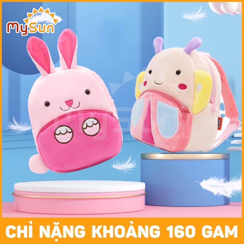 Balo Nỉ Nhung KaKoo Mẫu Giáo Hình Con Vật Cho Bé