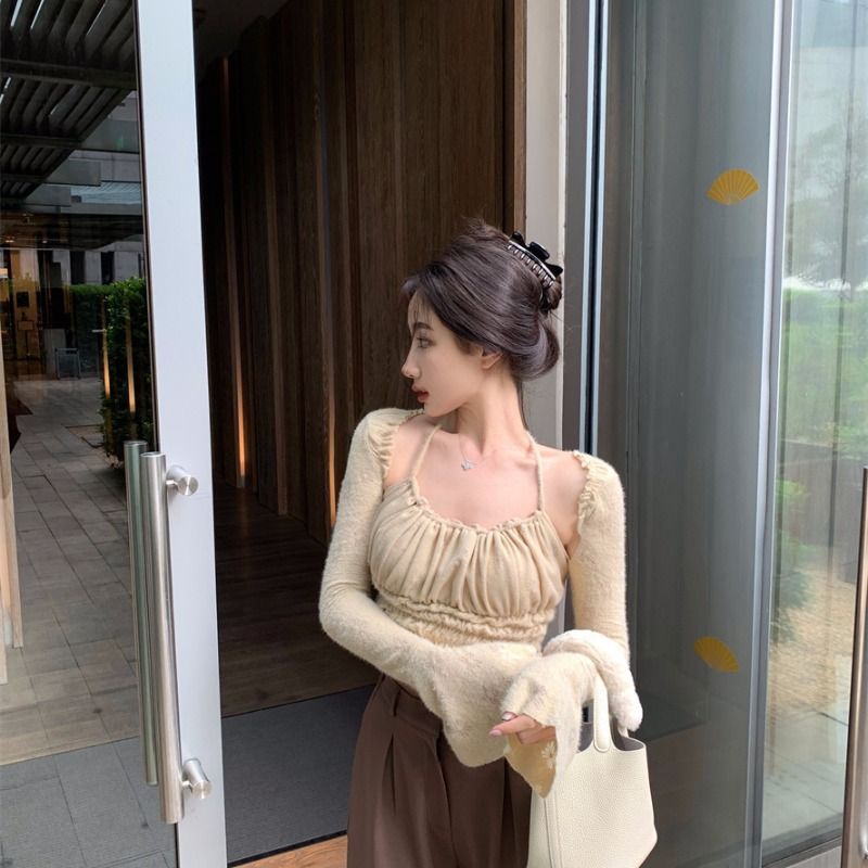 Áo Thun COZOK Tay Loe Dài Hở Vai Thời Trang Quyến Rũ Dành Cho Nữ