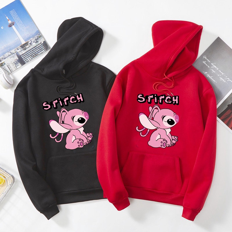 Áo Hoodie Tay Dài Cổ Tròn In Hình LILO STITCH Phong Cách Harajuku Đáng Yêu Thời Trang 2023