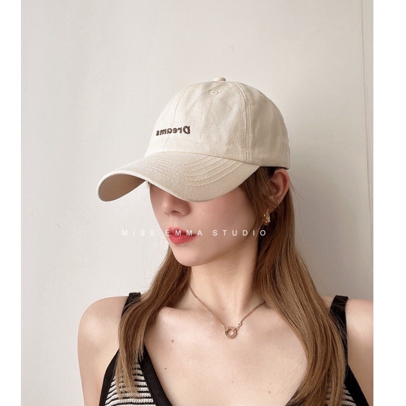 Mũ lưỡi trai DREAMS chất liệu vải kaki cao cấp, form mềm, nón lưỡi trai thời trang unisex hàn quốc M13 Hascoo | HCVUS2