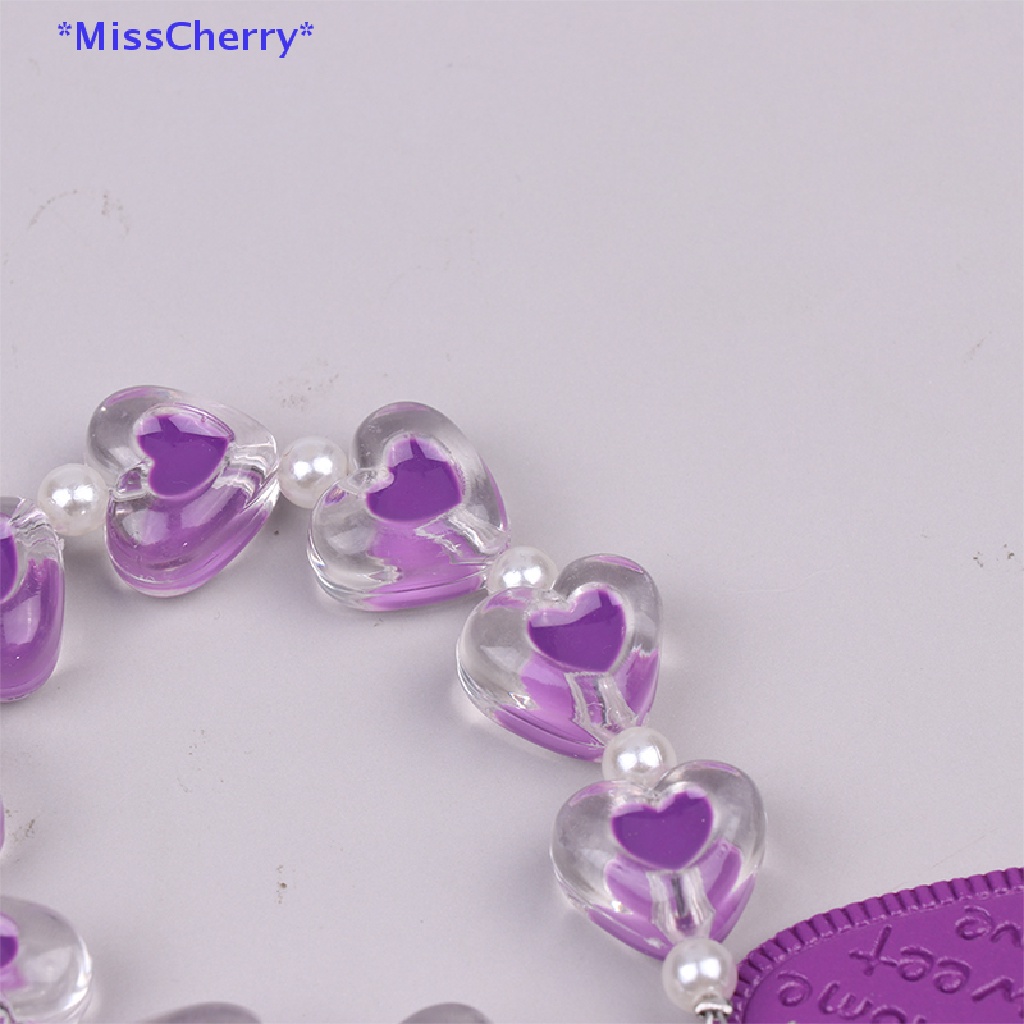 Vòng Đeo Tay Chống Thất Lạc Hình Trái Tim Pha Lê Xinh Xắn Mới