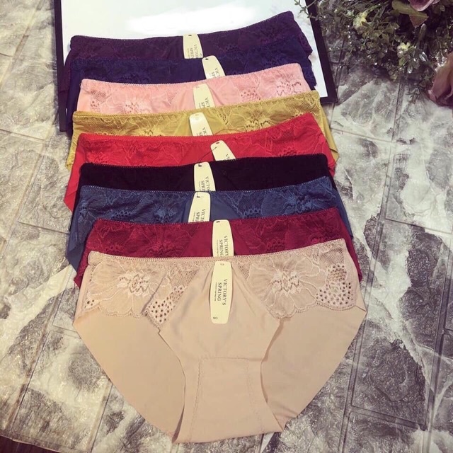 Combo 10 quần thun lạnh thông hơi phối ren 2 bên siêu sexy.