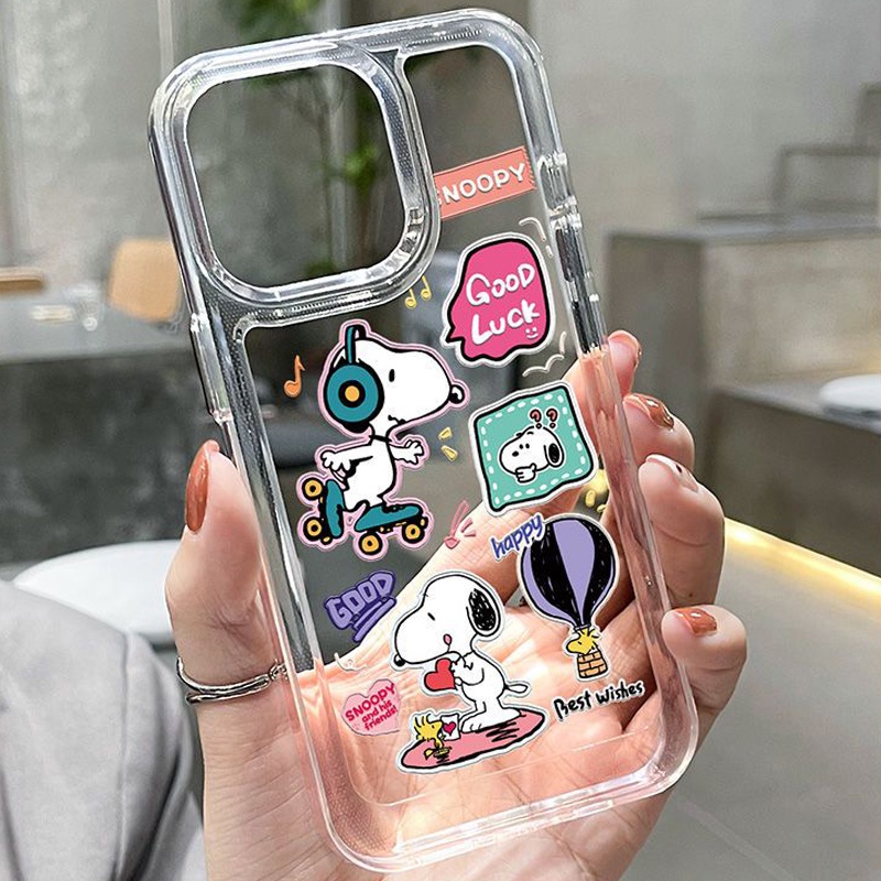 Ốp Điện Thoại Silicon TPU Mềm Trong Suốt In Họa Tiết Dễ Thương Cho IPhone 14 11 13 12 Pro XS Max XR X 8 7 6S Plus