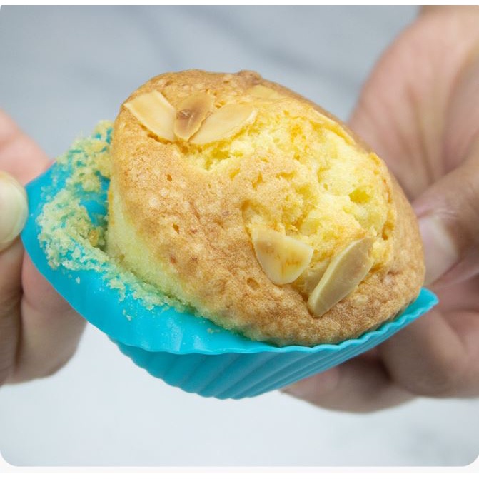 Khuôn Làm Bánh Cupcake Silicon Dùng Nhiều Lần, Chịu Nhiệt Tốt