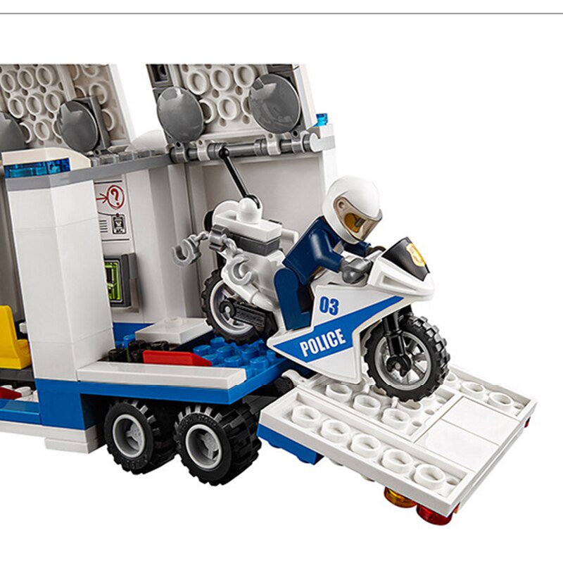 Xếp Hình Cities Urban - Lắp Ráp Xe Chỉ Huy Cảnh Sát Container Di Động 400 Mảnh