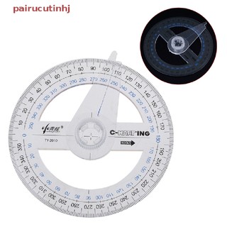 Thước đo góc 10cm bằng nhựa xoay 360 độ tiện dụng