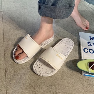 [ ORDER ] dép quai ngang ulzzang order dép trơn đen trắng chấm bi dáng hàn quốc