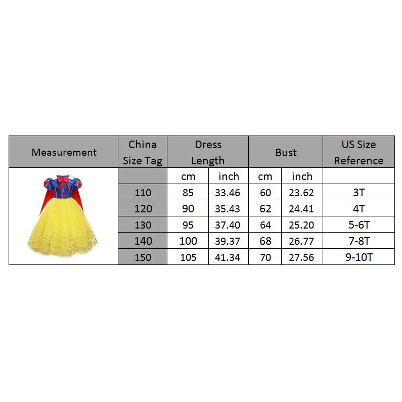 Bộ Đồ Hóa Trang Công Chúa Bạch Tuyết E57 Cho Bé Gái