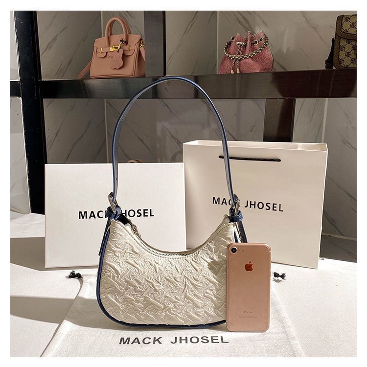 Túi Xách Kẹp Nách Xếp Ly Thời Trang Mùa Hè Cho Nữ