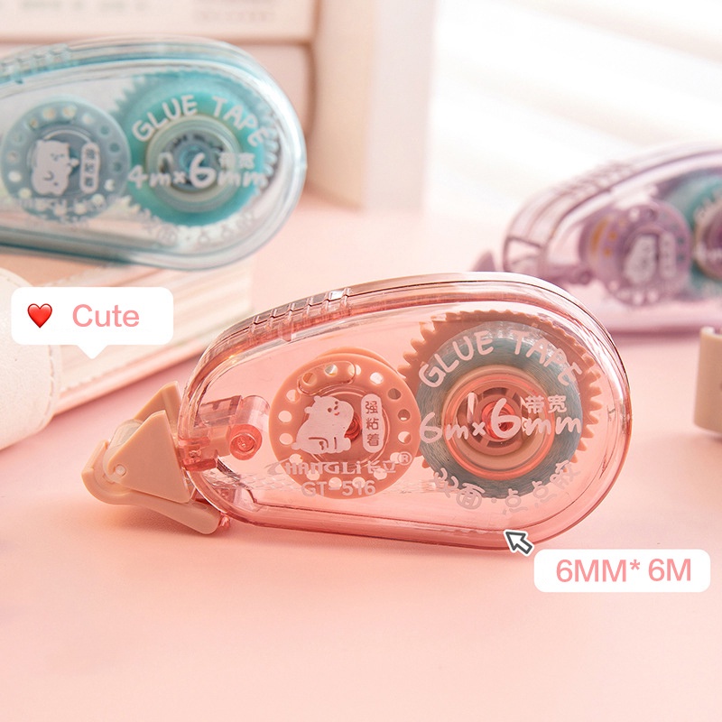 Cuộn Băng Keo Hai Mặt 4 / 6m Tiện Dụng Cho Học Sinh / Văn Phòng