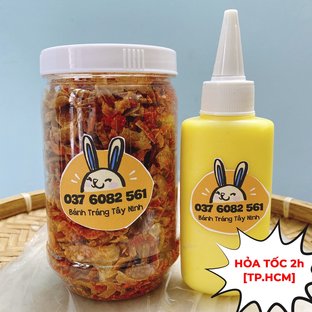 Combo siêu HOT: Bánh phơi sương + Muối tép hành phi + Bơ tươi béo mịn ĂN LÀ DÍNH | Bánh tráng Thỏ con [Hỏa tốc 1h HCM]