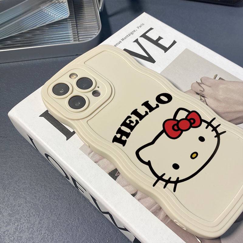 Ốp Điện Thoại Mềm In Chữ hello kitty Cho iphone 14promax 11 13 12 7Plus 8 X XS Max