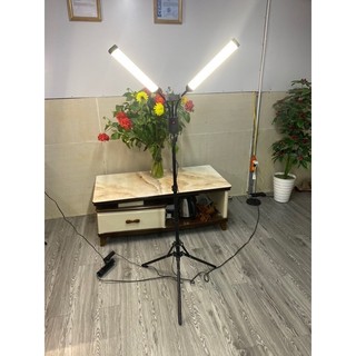 Đèn 2 râu chuyên dụng phun xăm, spa, nối mi, livestream đã bao gồm chân 2m