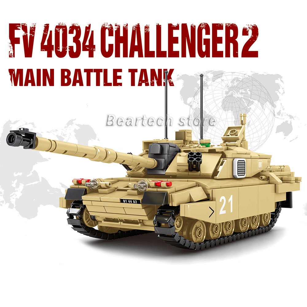 Đồ Chơi Lắp Ráp Xe Tăng Quân Đội M1A2 2A7 WW2