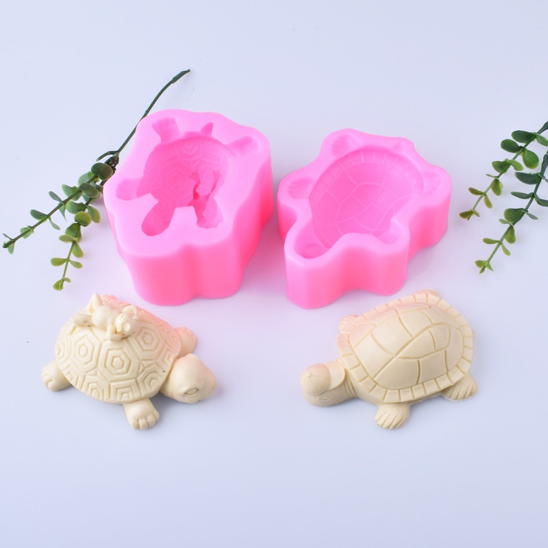 Khuôn Silicone Tạo Hình Làm Xà Phòng Hình Rùa DIY