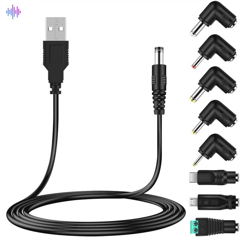 Dây Cáp Nguồn USB 5V Với 8 Loại Kết Nối Dành Cho Điện Thoại Android / Máy Tính Bảng