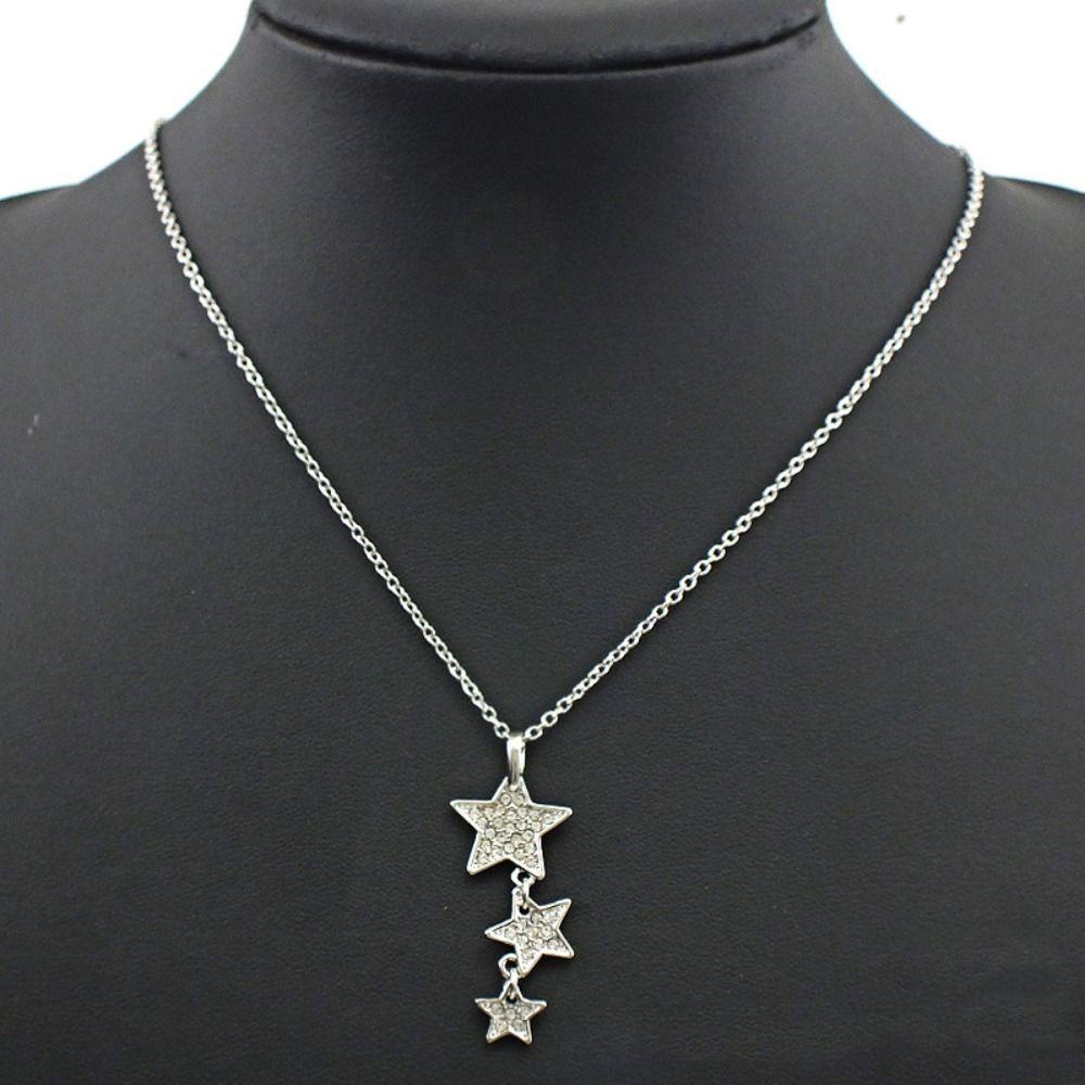 LOMBARD Vòng cổ Mặt Ngôi Sao Lấp Lánh Phong Cách Hàn Quốc