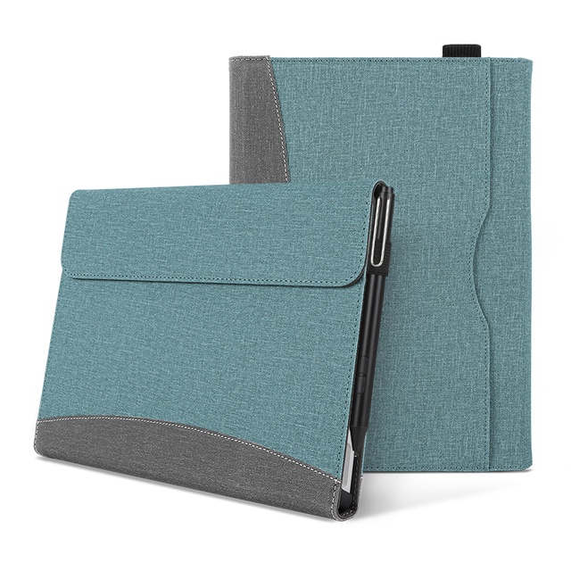 Trường hợp kinh doanh cho Microsoft Surface Pro 7 6 5 4 12,3 inch Surface Pro 8 9 13 inch Vỏ bọc da Pu Surface Go 2 3 10.5 Business Sleeve Fundas