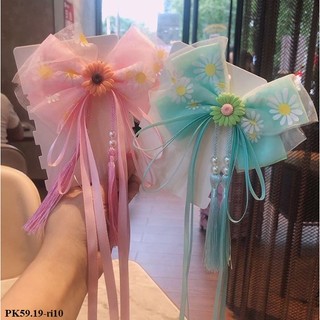 Phụ kiện cho bé-Kẹp tóc nơ ren PK59 kẹp tóc cổ trang cho bé gái nhiều màu