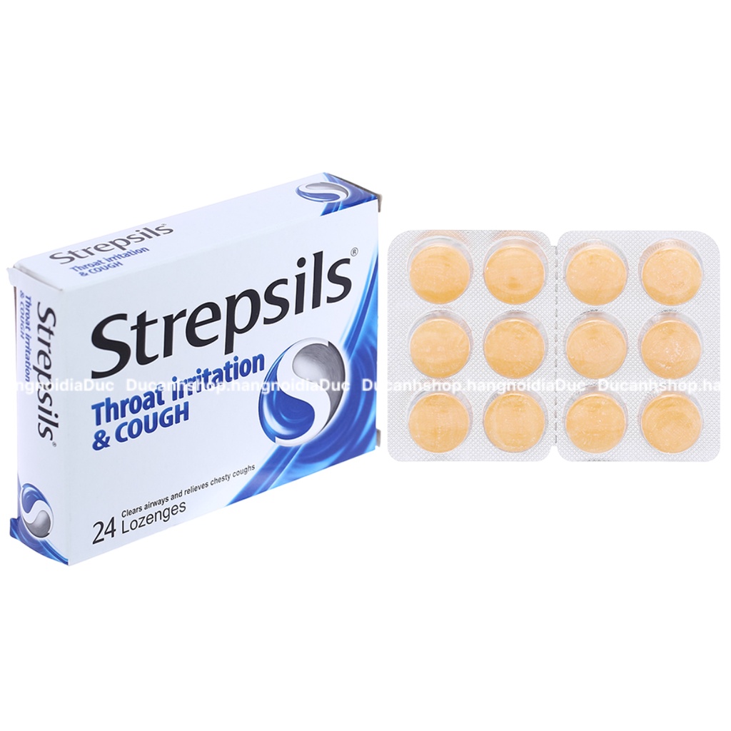 Viên ngậm giảm nhanh đau họng Strepsils Maxpro 16v/ Strepsils xanh 24v