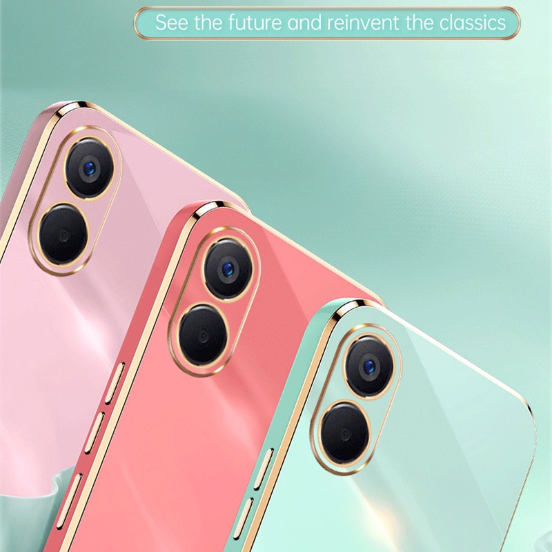 Ốp Điện Thoại Silicon Dẻo Tráng Gương Sang Trọng Cho OPPO Reno 8T Reno8 T 5G 4G
