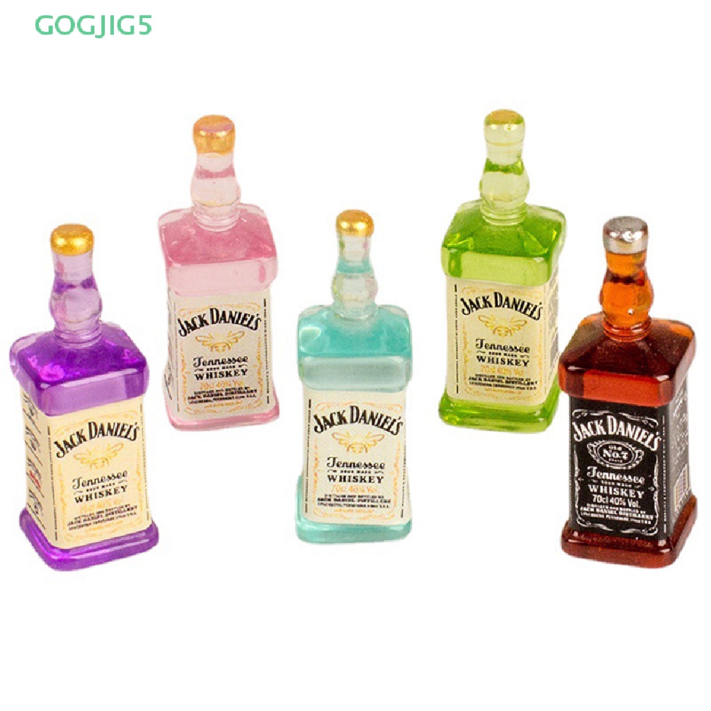 Set 5 Chai Rượu Mini Trang Trí Nhà Búp Bê DIY