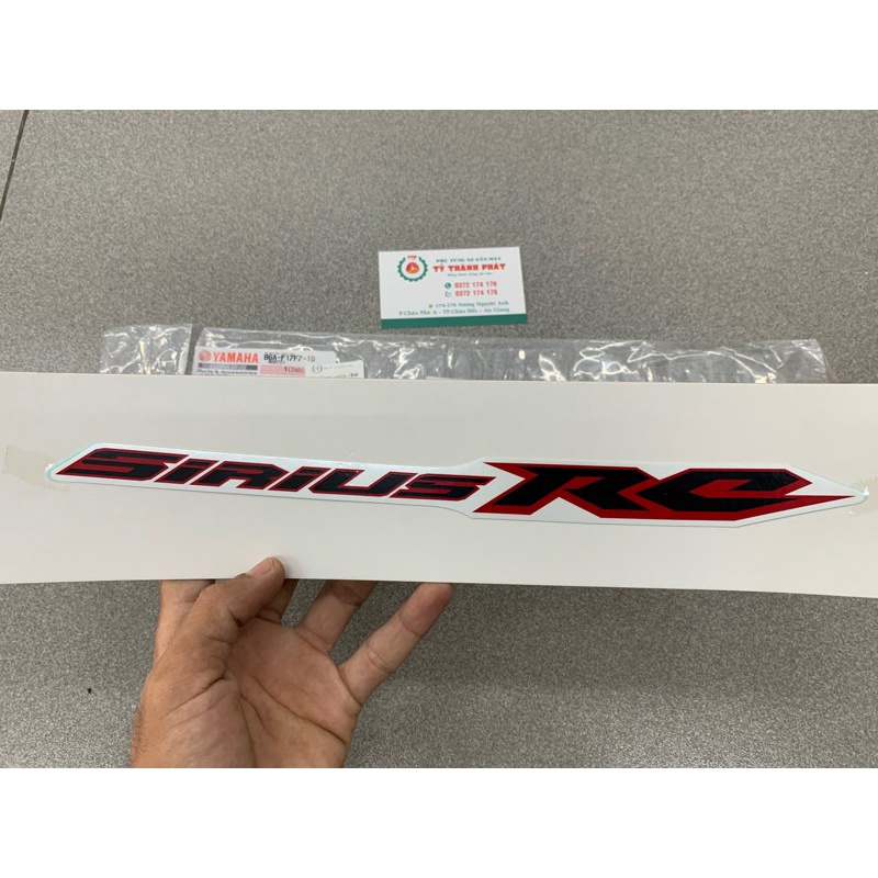 Tem sườn chử Sirius RC 2019 xe Trắng zin Yamha