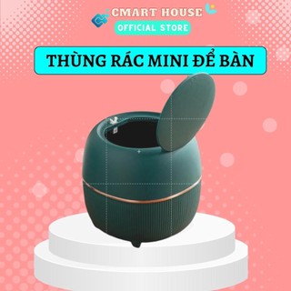 Thùng rác mini để bàn văn phòng thông minh phong cách hiện đại - Thùng rác thông minh nhỏ gọn để bàn trang điểm CM73