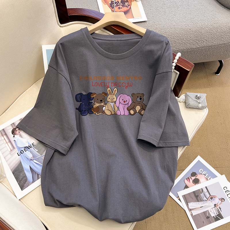 NRVP Áo Thun 100% Cotton Tay NgắN Plus Size Cho Nam Và Nữ