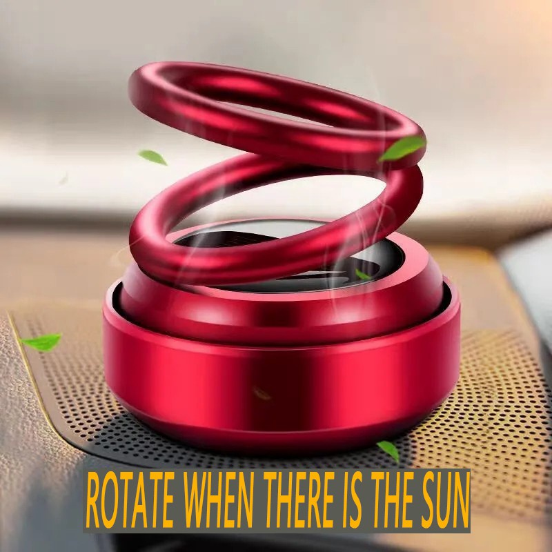 Máy Khuếch Tán Hương Thơm Xe Hơi Sử Dụng Năng Lượng Mặt Trời Hai Vòng Xoay