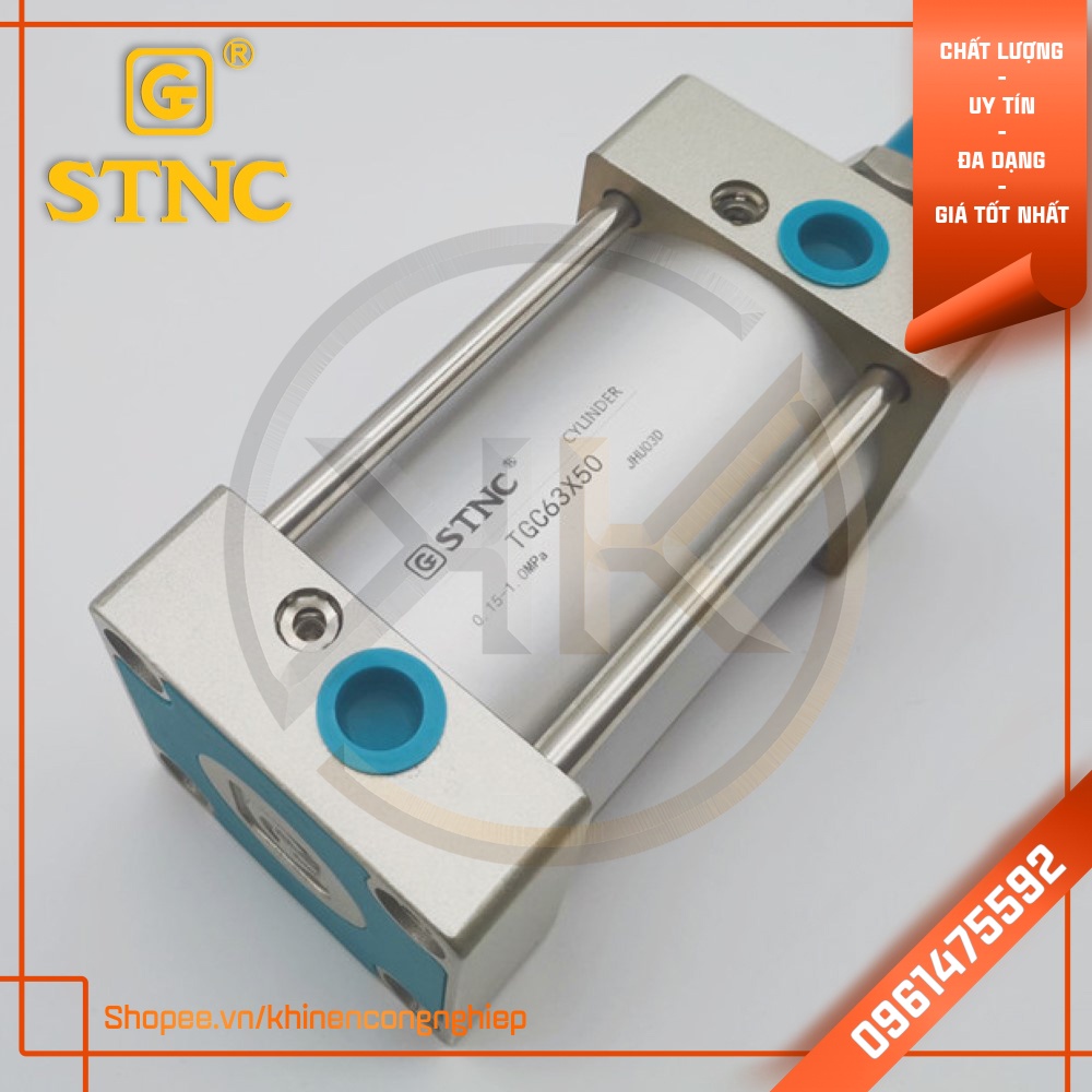 Xi Lanh Khí Nén Đế Vuông STNC TGC63 (S - Có từ Tính) - Khí Nén Công Nghiệp
