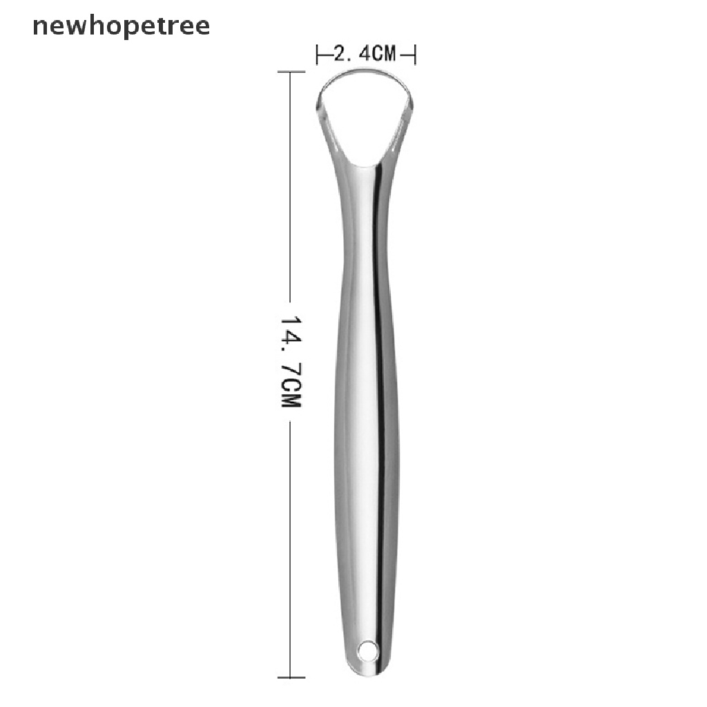 Set 1 Dụng Cụ Nạo Lưỡi Bằng Thép Không Gỉ Có Thể Tái Sử Dụng