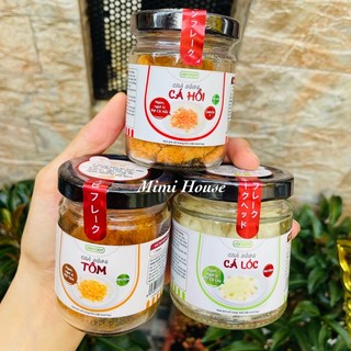 Chà bông ruốc cá hồi, cá lóc, tôm Us Food cho bé ăn dặm