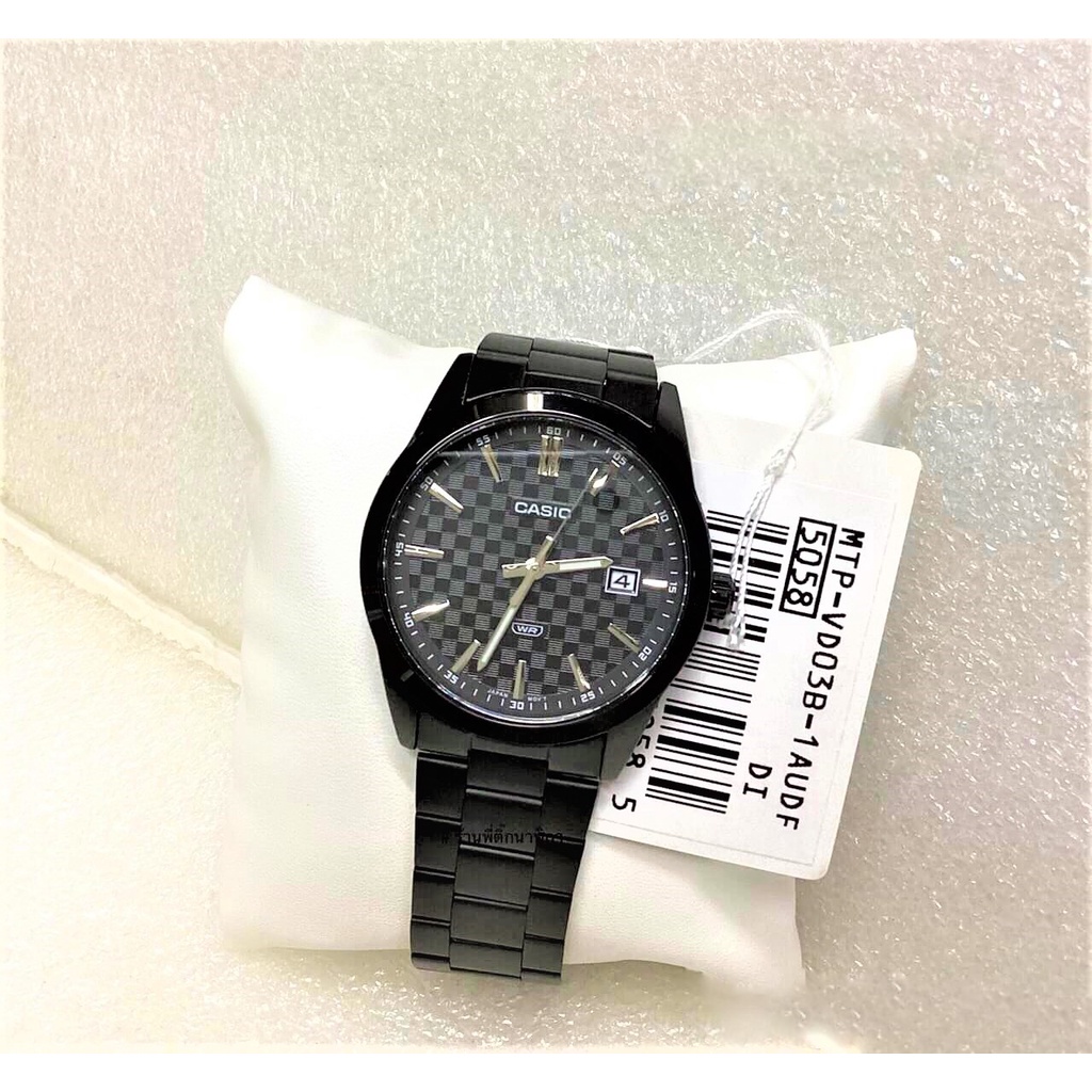 Đồng hồ nam dây kim loại Casio Anh Khuê MTP-VD03B-1AUDF