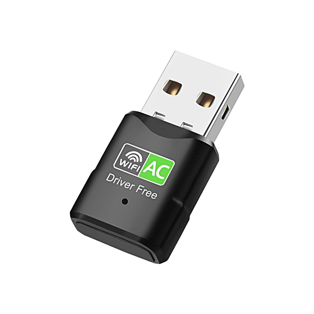 Thẻ Mạng WiFi Không Dây Băng Tần Kép Rộng 600Mbps USB 2.4 / 5.8GHz Cho Laptop Windows 7 / 8 / 10 / 11 / Vista / XP