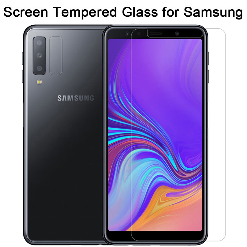 Kính Cường Lực 9H Bảo Vệ Màn Hình Cho Samsung Galaxy A7 2018 A750 A6 A8 Plus A9 Star Lite Pro 2016