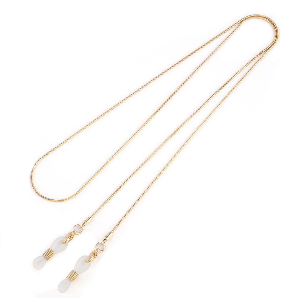 Dây Xích Kim Loại Đeo Mắt Kính Tiện Dụng|Màu Sắc Dây Đeo Mặt Nạ Kim Loại Hình Xương Rắn Chống Trượt Chống Thất Lạc Cho Nữ