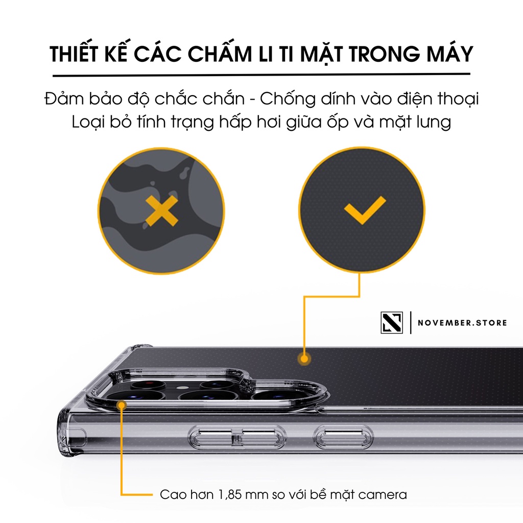 Ốp lưng trong suốt cho Samsung Galaxy S23 Ultra / S23 Plus / S23 / S22 Ultra / S22 Plus / S22 - Chính hãng Likgus