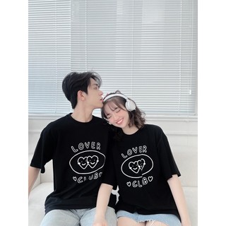 ATTK1082-Áo thun đen Lover club