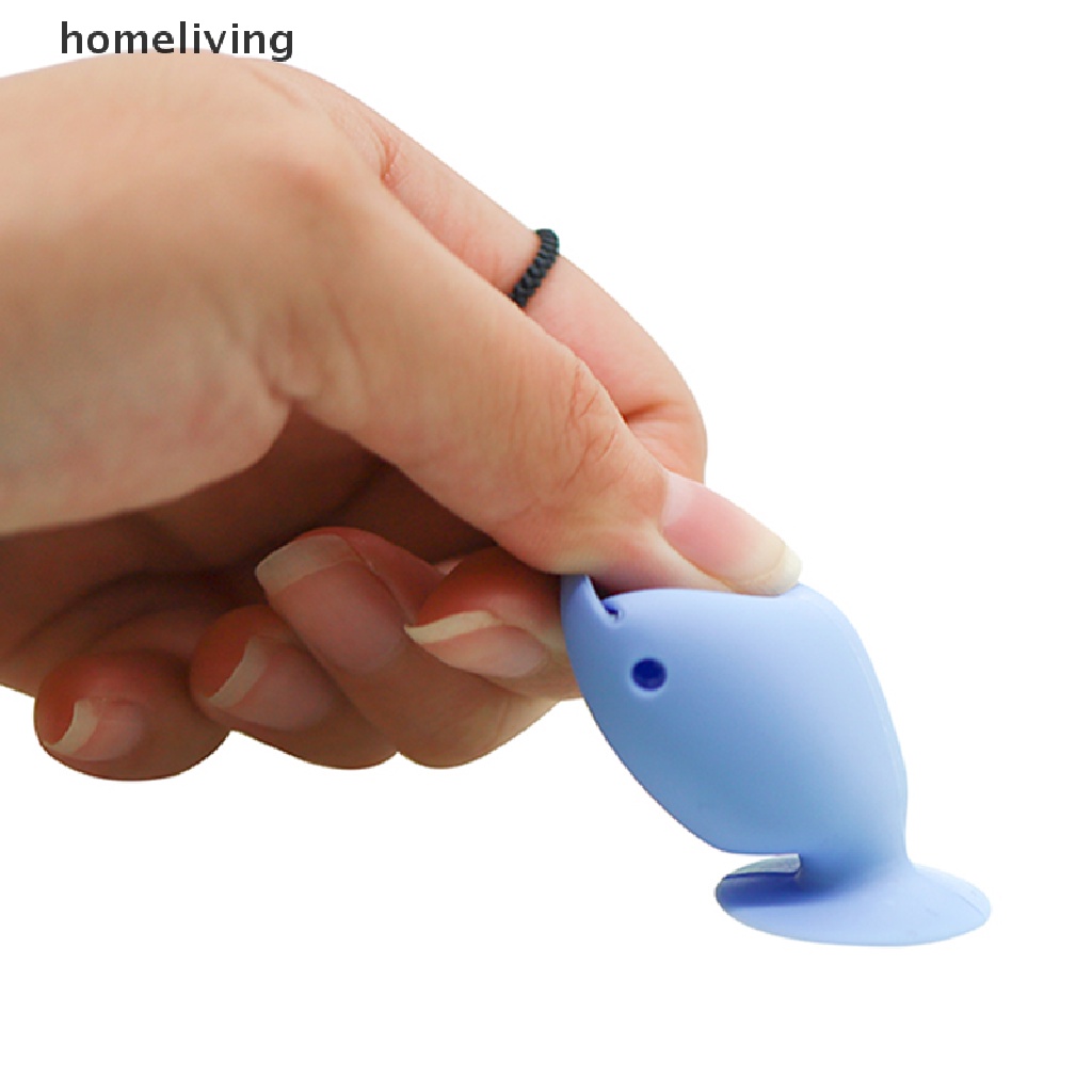 Giá Đỡ Bàn Chải Đánh Răng Bằng Silicone 45mm Hình Con Cá