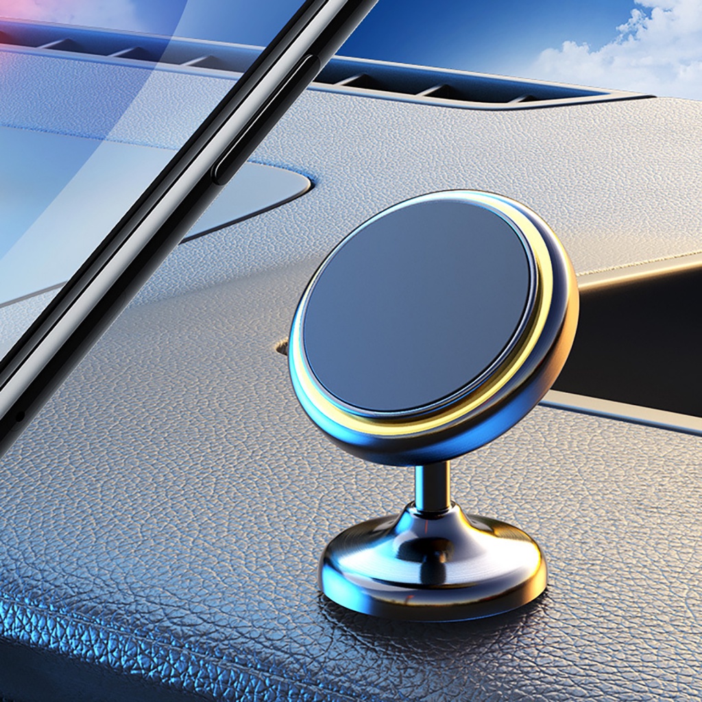 Giá Đỡ Điện Thoại Từ Tính Xoay 360 Độ In Hình Hoa Hướng Dương Độc Đáo Tiện Dụng Cho Xe Hơi