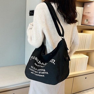 Túi Đeo Chéo Vải Canvas Phong Cách Hàn Quốc Kiểu Mới 2023