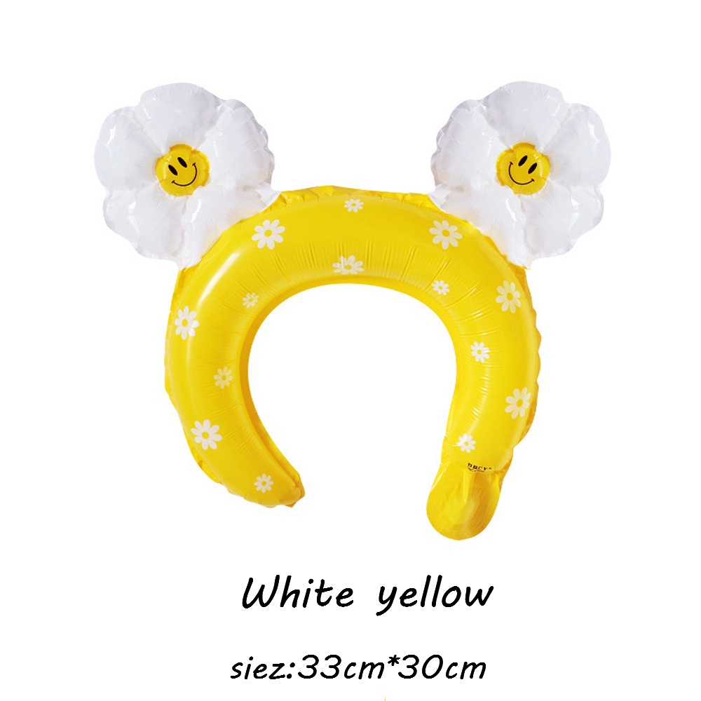 Bong Bóng Hình Hoa Cúc Nhỏ / Mặt Cười / Mặt Cười Trang Trí Tiệc Sinh Nhật Cho Bé