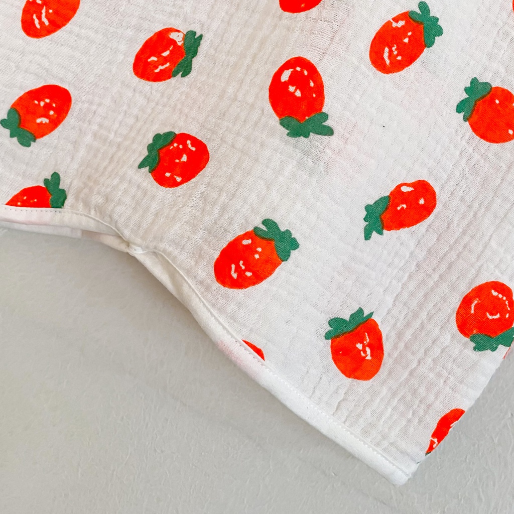 Túi Ngủ Vải Cotton Mỏng Không Tay Chống Đá Dành Cho Bé Vào Mùa Hè