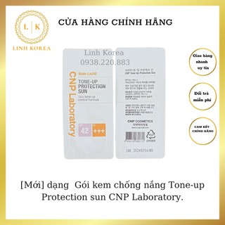 [Mới] Gói kem chống nắng Tone-up Protection sun CNP Laboratory.
