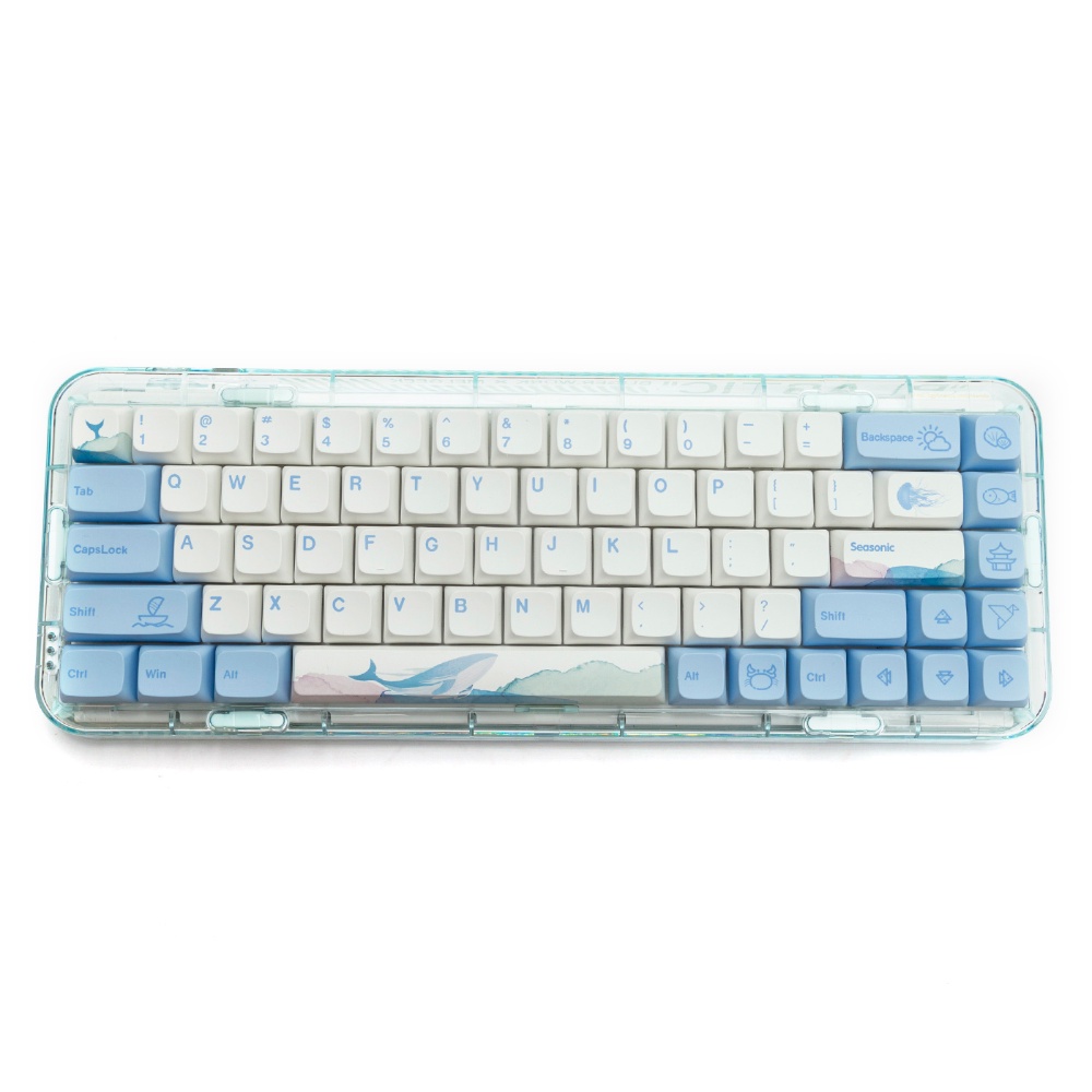 136 Phím Haiyun Keycaps XDA Profile Cá Voi Đại Dương PBT Dye Sub Bàn phím cơ Keycap