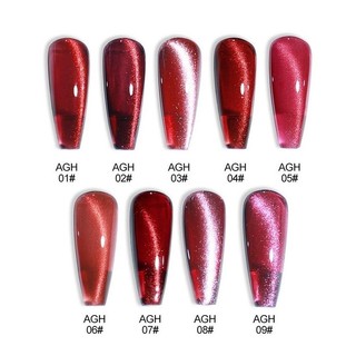 Sơn Gel AS RED | Mắt Mèo 5D RUBY Đỏ Sang Trọng | Mã AGH